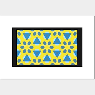 Bright Yellow Pattern Posters and Art